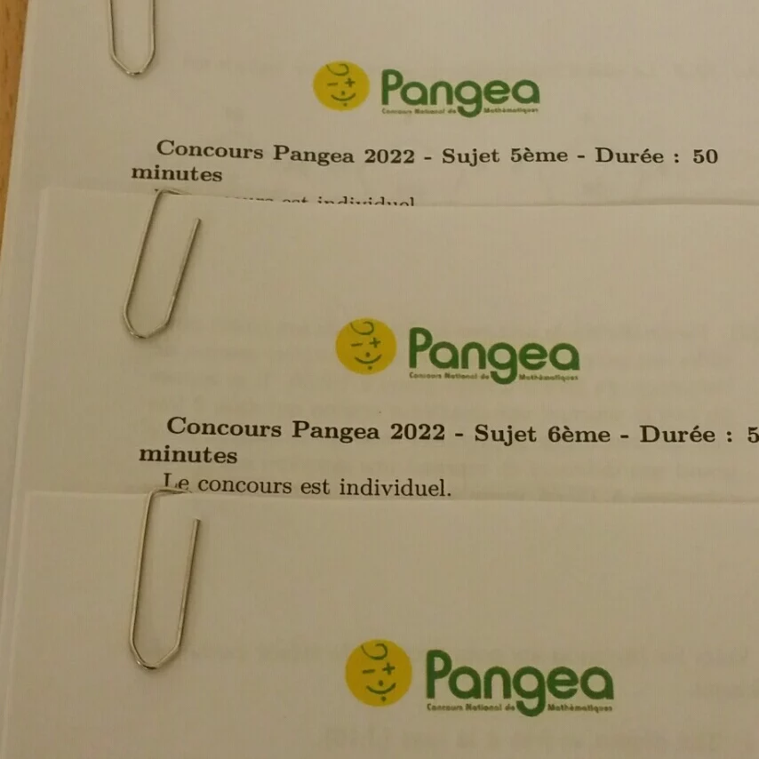 Concours Pangea 2022