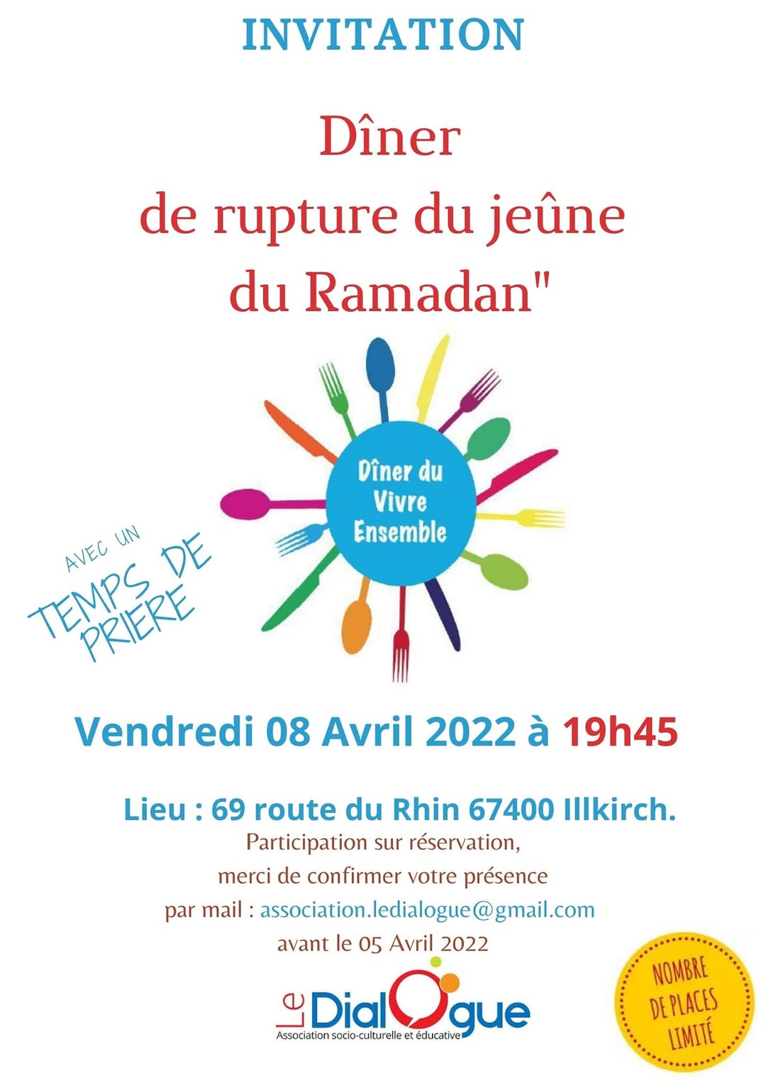 Dîner du Vivre Ensemble — Iftar du Ramadan